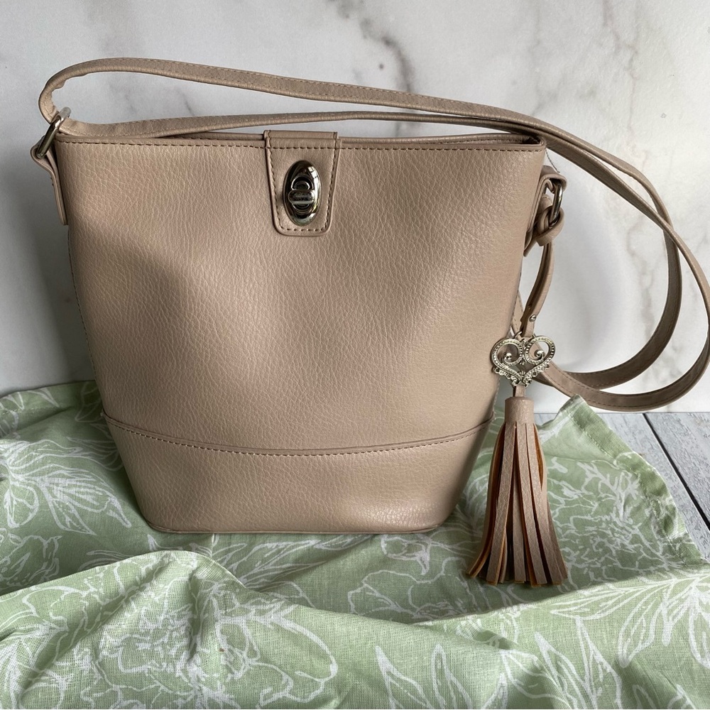 Bueno Tan Faux Leather Crossbody Bag